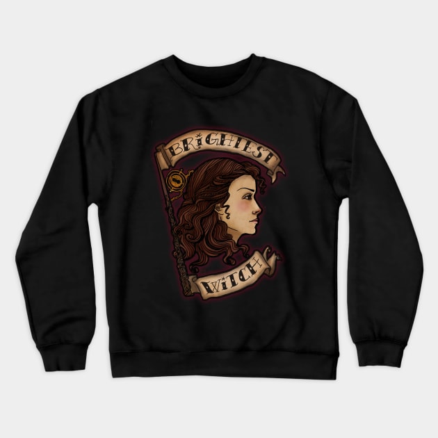 Brightest Witch Crewneck Sweatshirt by SophieJewel